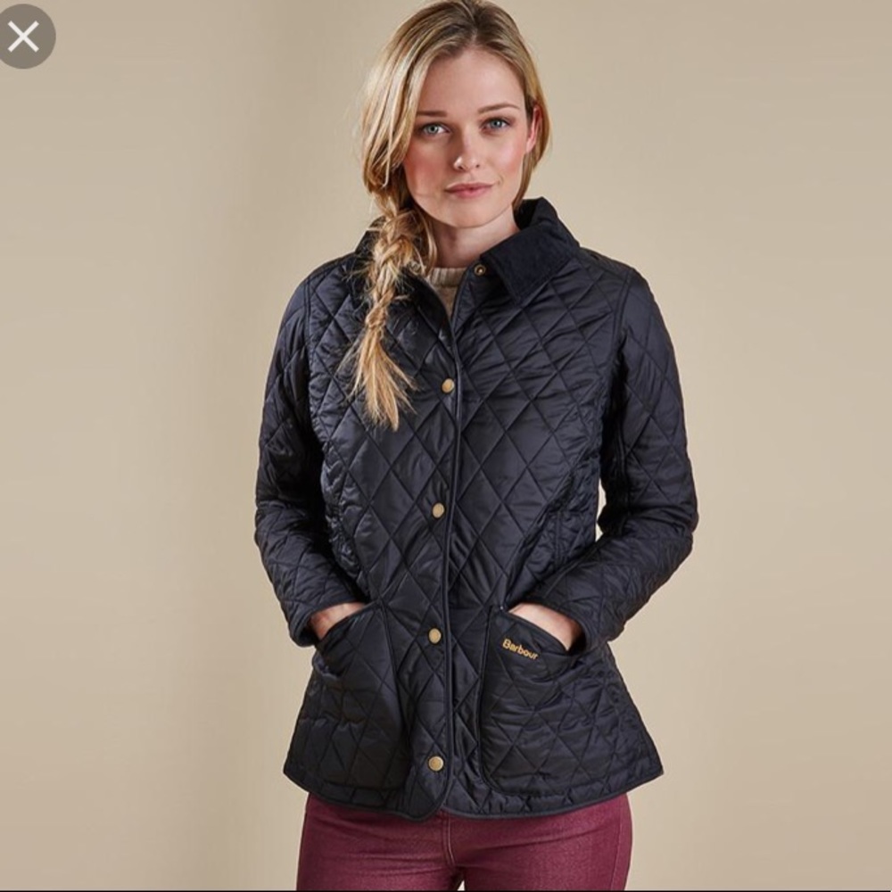 NWT Barbour Black Annandale Jacket - Size 8